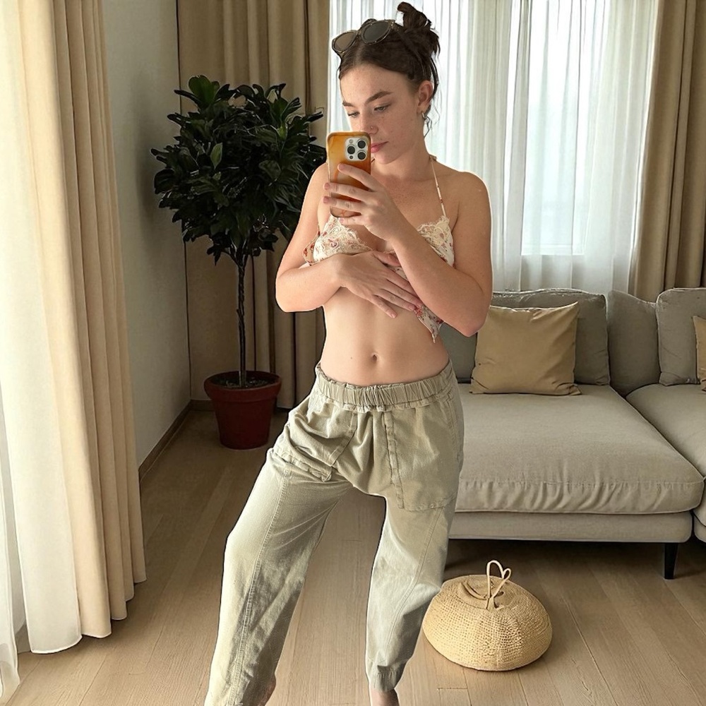 Free People Tan Pants